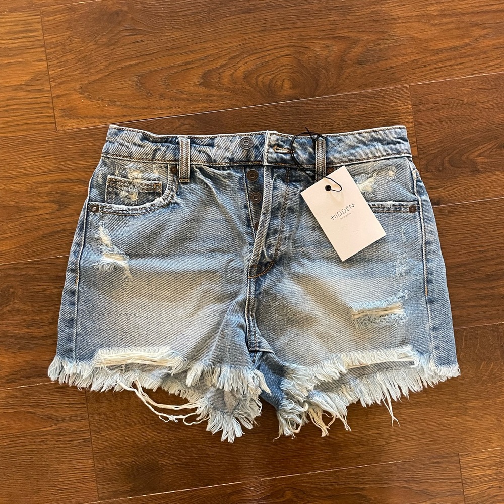 Hidden Los Angeles Sofia High Waist Shorts NWT Small